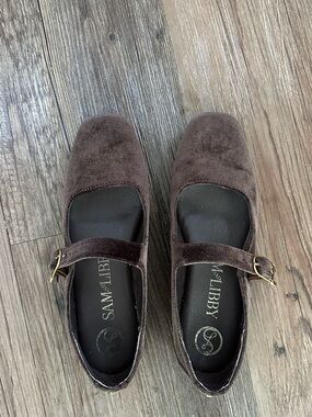 Brown Velvet Mary Jane’s